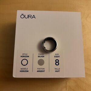 Gen3 Oura Ring, Silver Horizon